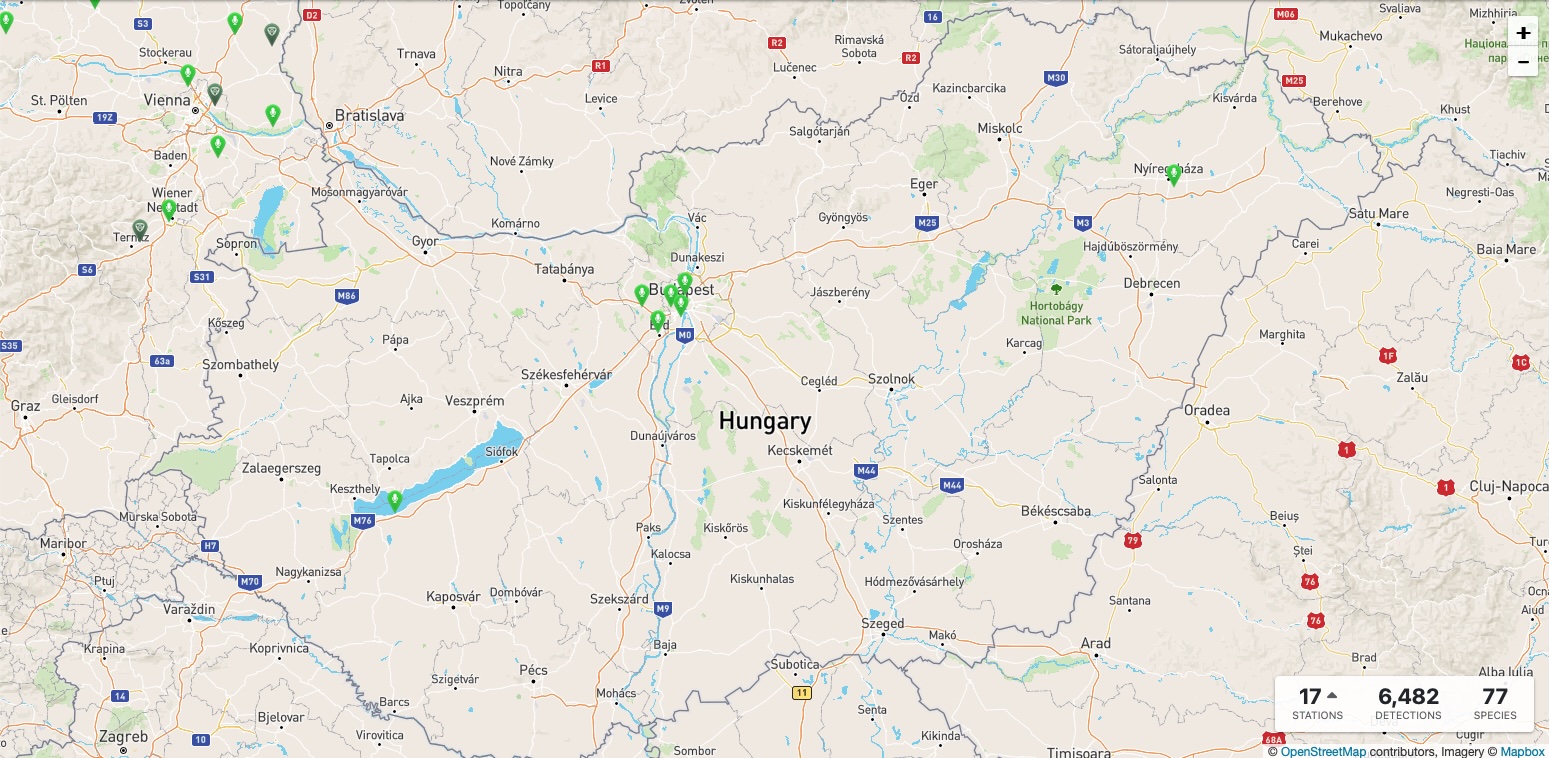 Birdweather térkép